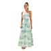 Cross-border European And American Women's Clothing Summer Casual Floral Halter Neck Beach Hawaiian Vacation_ecoleips.com
