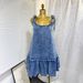 Trendy Patchwork Tie-Up Denim Mini Dress – Stylish A-Line Summer Dress With Straps For Women_ecoleips.com