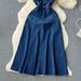 Women's Clothing Denim Dress For Women Slim Waist Temperament Niche Design And Unique Long Skirt_ecoleips.com