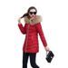 Women's Clothing Winter New Cotton Padded Jacket Women's Mid Length Slim Fit Cotton Padded Jacket Large Fur Collar Down Cotton Padded Jacket Women_ecoleips.com