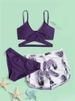 K New Fashionable And Sexy Bikini Three Piece Women's Swimsuit Set_ecoleips.com