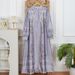 2026 New Cross-Border Muslim Middle Eastern Short-Sleeved Shirt Long Robe Printed Dress Ethnic Style_ecoleips.com