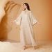 Elegant Embroidered Abaya Dress With Sheer Lace & Sequins – Modest Islamic Maxi Gown For Women, Flowy Bell-Sleeve Dubai Style Long Dress_ecoleips.com