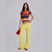 Y2k Retro Graphic Tee – V-Neck Cropped Short Sleeve Top, Fitted Polyester Blend, Trendy Letter Print, Streetwear & Gym Style (S-L)_ecoleips.com