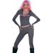 European American Cross-border 2025 Autumn Women's New Fashion Letter-printed Hooded Zip-up Top And Slim-fit Pants Set_ecoleips.com