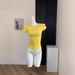 Summer New Pure Desire Wind Tight T-shirt Women's Solid Color Versatile Short-sleeved Design Waist Spice Girl Short Top_ecoleips.com