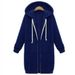 Women's Clothing Autumn And Winter Women's Clothing Mid Length Hooded Long Sleeved Sweatshirt Women's Winter Coat_ecoleips.com