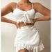 Verve 2024 New Swimsuit Beach Dress Bikini Three-Piece Set Conservative Swimwear For Women_ecoleips.com