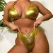 European And American Hot-Selling Back-Tie Solid Color Sexy Bikini 2425_ecoleips.com