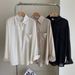Korean Style Summer Linen Blend 3-Piece Set - Overshirt + Camisole + High-Waist Shorts_ecoleips.com
