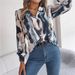 Real Shot Of 2026 Spring/Summer European And American Casual Color-block Striped Long-sleeve Shirt With Suit Collar,_ecoleips.com