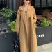 Long Loose Double-sided Woolen Coat With Lace-up Woolen Coat For Women_ecoleips.com