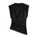 Women's Clothing DIY Women's Fashion Top Classic Pleated Padded Shoulder Design Style Clothing For Formal & Casual For Women_ecoleips.com