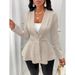Women's New Thickened Slim Fashion Jacquard Suit Jacket_ecoleips.com