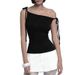 Women's Slim Sexy Off-Shoulder Camisole Summer New Style Solid Color Tie Knot Figure Flattering Vest for Cross-Border Trade_ecoleips.com