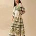 Women's Summer Fashion Long Dress V Neck Printed Loose Fit Maxi Dress for Casual Comfortable Style_ecoleips.com