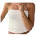 Summer Slim Fit Vest for Women Sexy Strapless Bra Top European And American Style Cross Border Fashion Inner And Outer Wear_ecoleips.com
