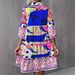 Women's Clothing New Pleated Sleeves Printed Trumpet Sleeves Ruffled Hem_ecoleips.com
