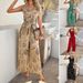 DiYun European And American 2025 Spring/Summer Casual Resort Style Women's Rayon Printed High-Waisted_ecoleips.com