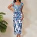 Women's Retro Print One Piece Swimsuit Conservative Beach Dress Two Piece Set Exclusive 2025 In Stock_ecoleips.com