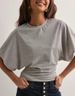 Korean Version Of The Design Sense Round Neck Pullover Short-sleeved T-shirt Women's Summer New Simple And Versatile Solid Color Loose Top_ecoleips.com