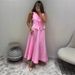 French Elegant Cotton Linen A-Line Lo Skirt For Women Summer Ins Little Pink Two-Piece Set Women's_ecoleips.com