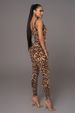 K New Style Large U-neck Printed Jumpsuit Fashionable Women's Nightclub Outfit_ecoleips.com
