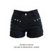 Black Rivet Low-waist Denim Super Short For Women, New Summer Style, American-style Girl Tight-fitting Y2K Slimming Hot_ecoleips.com
