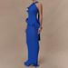 Summer New Arrival Women's Long Halter Neck Dress European American Style Backless Fashion Fishtail Skirt_ecoleips.com