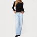 Women's Clothing High Waist Straight Leg Jeans Classic Blue Casual Denim Trousers Loose Fit Washed High Waist_ecoleips.com