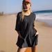 Cross-border Women's Clothing 2024 European And American Summer New Loose Casual Short-sleeve V-neck Backless_ecoleips.com