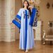 Elegant Long Kaftan Dress for Women with Sequined Embroidered Sleeves Cross Border Jalabiya Style 4366_ecoleips.com