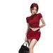Lace Pure Desire Sexy Sleeve T-Shirt For Women Summer Hot Girl Short Top Waist-Exposing Two-Piece Slim Fit_ecoleips.com