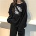 European American Women's Sweatshirt, Early 6535 Cotton, New Spring And Autumn Thin Loose Long-sleeve_ecoleips.com