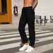 Aria Basics 2025 Cross-Border European And American Women's Clothing Casual Cotton-Linen Slim-Fit Drawstring Elastic_ecoleips.com