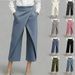 Women's Clothing High-Waisted Straight Leg Pants Casual Fashion Simple Suit_ecoleips.com