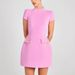 Women's Clothing Slim Round Neck Nail Beaded Short Skirt Dress_ecoleips.com
