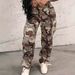 Women’s Clothing Women's New Jeans Women's Spotted Camouflage Casual Woven Trousers_ecoleips.com