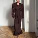 Women's Fashion Midi Skirt Suit Two Piece Set Autumn Style Lapel Long Sleeved Trench Coat Commuting Outfit_ecoleips.com