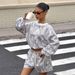 Women's Clothing Printed Long-Sleeved Suit Casual Street Fashion American Style Spring/Summer Pant Set Hot Selling_ecoleips.com