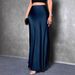 Elegant High-Waisted Satin Fishtail Skirt For Women Solid Color Extra Long Cross-Border Style_ecoleips.com