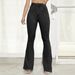 Women's Clothing High Waist Spring And Autumn New Wide Leg Elastic Slim Stitching Denim Big Bell Bottom Pants_ecoleips.com