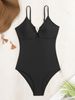 Women's Solid Color Swimsuit Sexy Backless Bikini Swimsuit Ladies_ecoleips.com