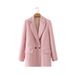 2025s 2025 Spring And Autumn New Style Fashion Casual Light Grey Suit Coat Women's A8PS27372_ecoleips.com