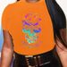 Summer European And American Cross-border Foreign Trade Plus-size T-shirt, Round-neck Casual Loose-fitting Short-sleeve_ecoleips.com