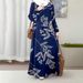 Spring Autumn Floral Print Muslim Dress 2026 AliExpress Amazon Cross Border Trade New Design for Europe And America_ecoleips.com