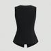 Women's Sleeveless round Neck Vest Elegant Fit Solid Color New Style Clothing_ecoleips.com