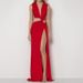 2026 Foreign Trade Women's Clothing European And American Spring New Style Solid Color Hollow Knotted Slit_ecoleips.com