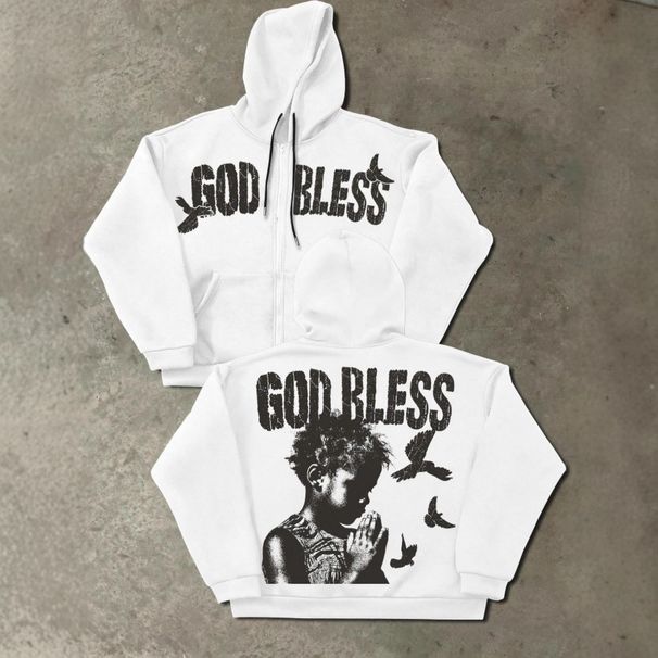 Fashion Sweatshirts Street Style Hooded Hoodie for Men And Women Retro Letter Pattern Printing Personality Cross Border European American_ecoleips.com
