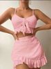 Women's Clothing Beach Skirt Bikini Three Piece Swimsuit Conservative Swimsuit Women_ecoleips.com